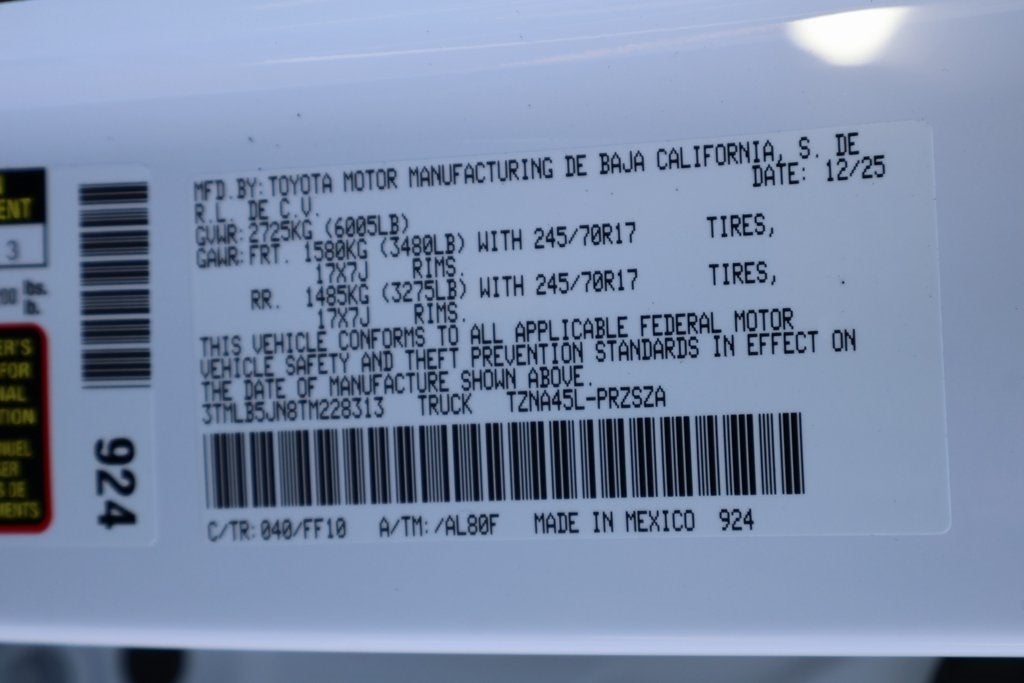 2026 Toyota Tacoma SR5