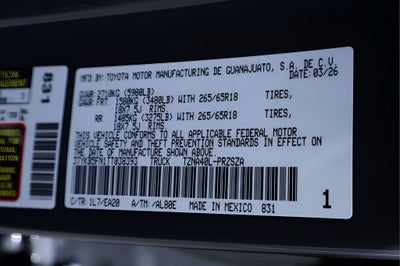 2026 Toyota Tacoma TRD Sport