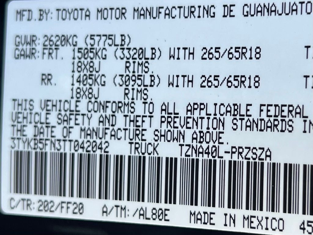 2026 Toyota Tacoma SR5