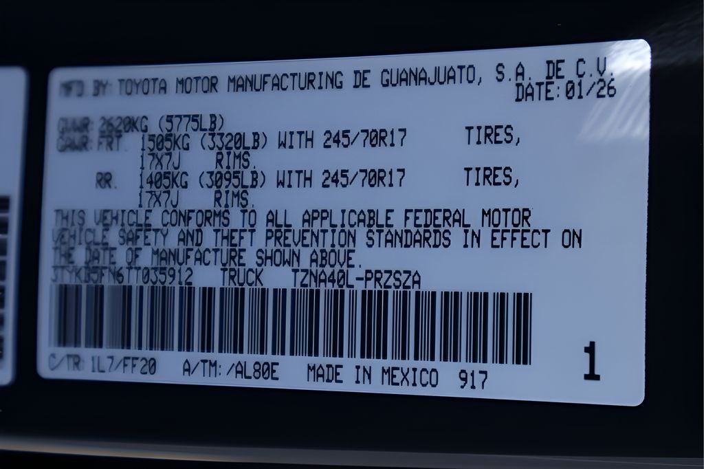 2026 Toyota Tacoma SR5