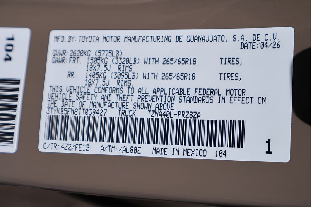 2026 Toyota Tacoma TRD Sport
