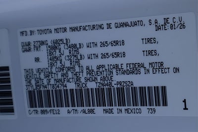 2026 Toyota Tacoma TRD Sport