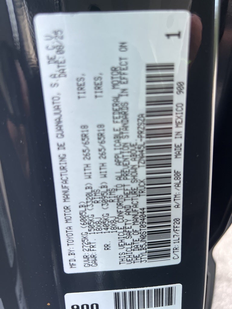 2025 Toyota Tacoma SR5