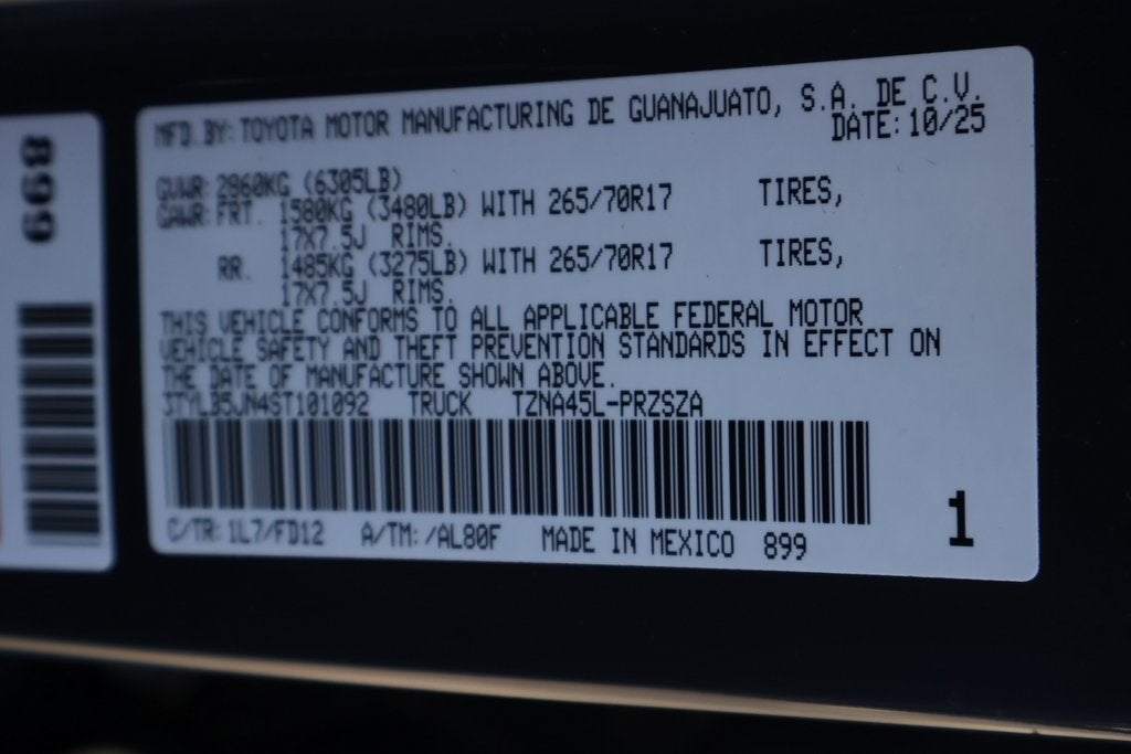 2025 Toyota Tacoma TRD Off-Road