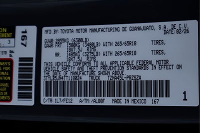 2026 Toyota Tacoma TRD Sport