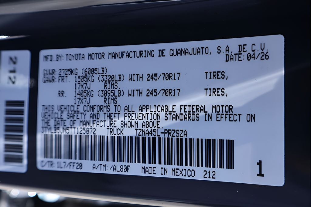 2026 Toyota Tacoma SR5