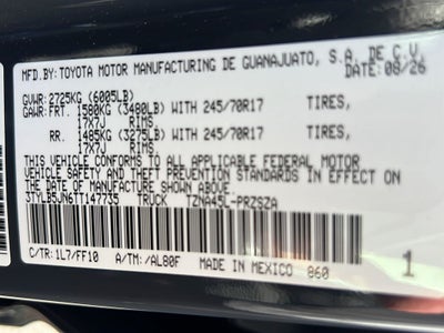 2026 Toyota Tacoma SR5