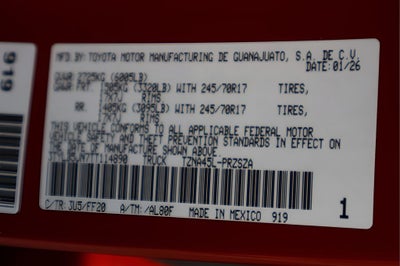 2026 Toyota Tacoma SR5