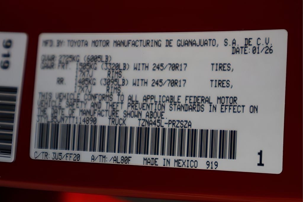 2026 Toyota Tacoma SR5