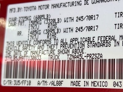 2026 Toyota Tacoma SR5