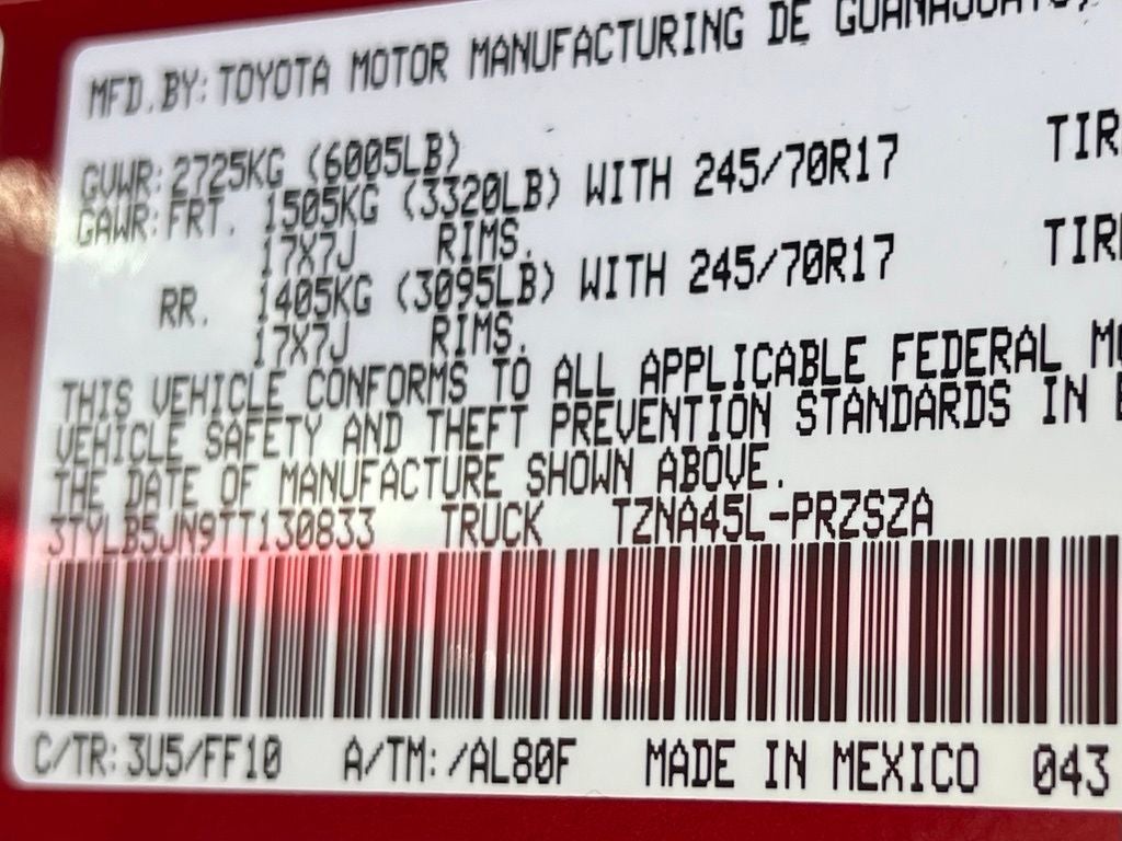2026 Toyota Tacoma SR5