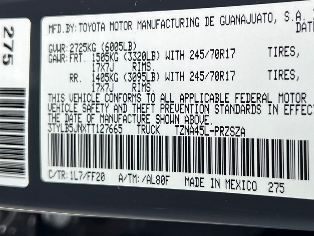 2026 Toyota Tacoma SR5