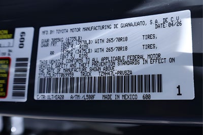 2026 Toyota Tacoma i-FORCE MAX Tacoma TRD Off-Road