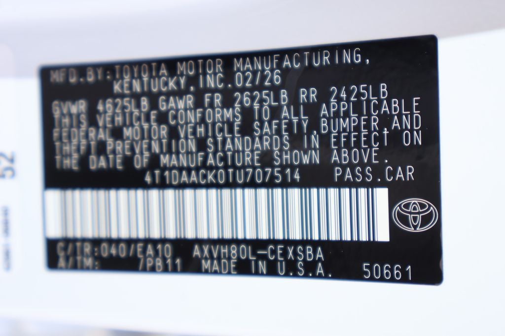 2026 Toyota Camry SE