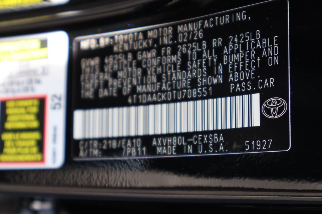 2026 Toyota Camry SE