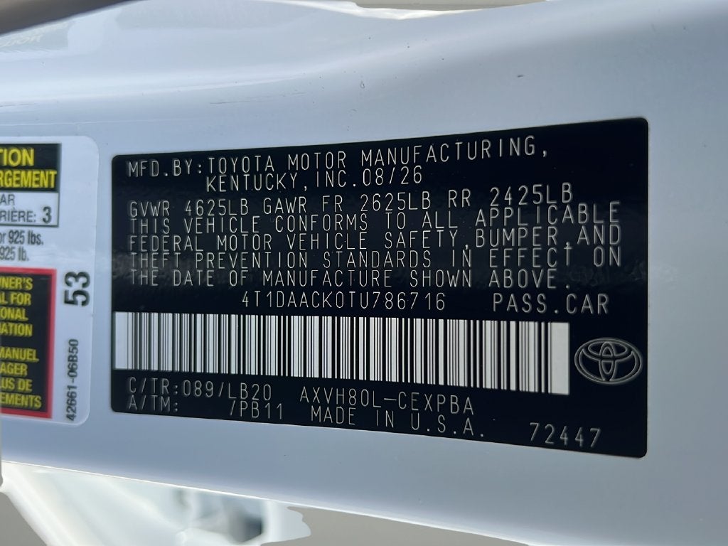 2026 Toyota Camry XSE