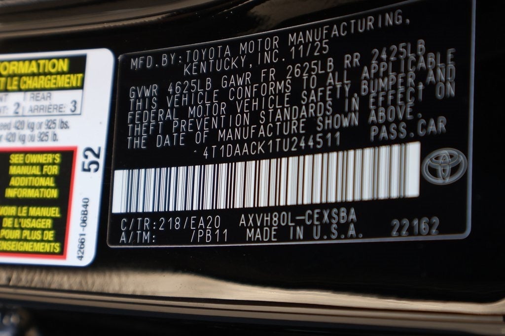 2026 Toyota Camry SE