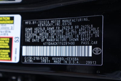 2026 Toyota Camry Nightshade