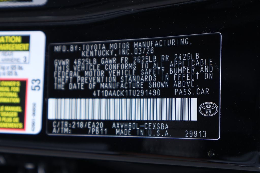 2026 Toyota Camry Nightshade