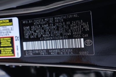 2026 Toyota Camry SE
