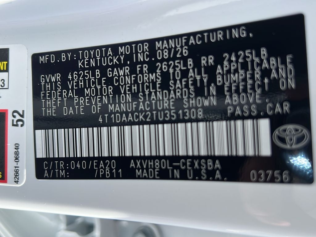 2026 Toyota Camry SE