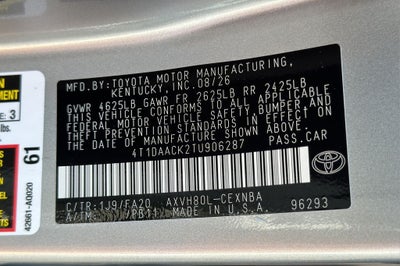 2026 Toyota Camry LE