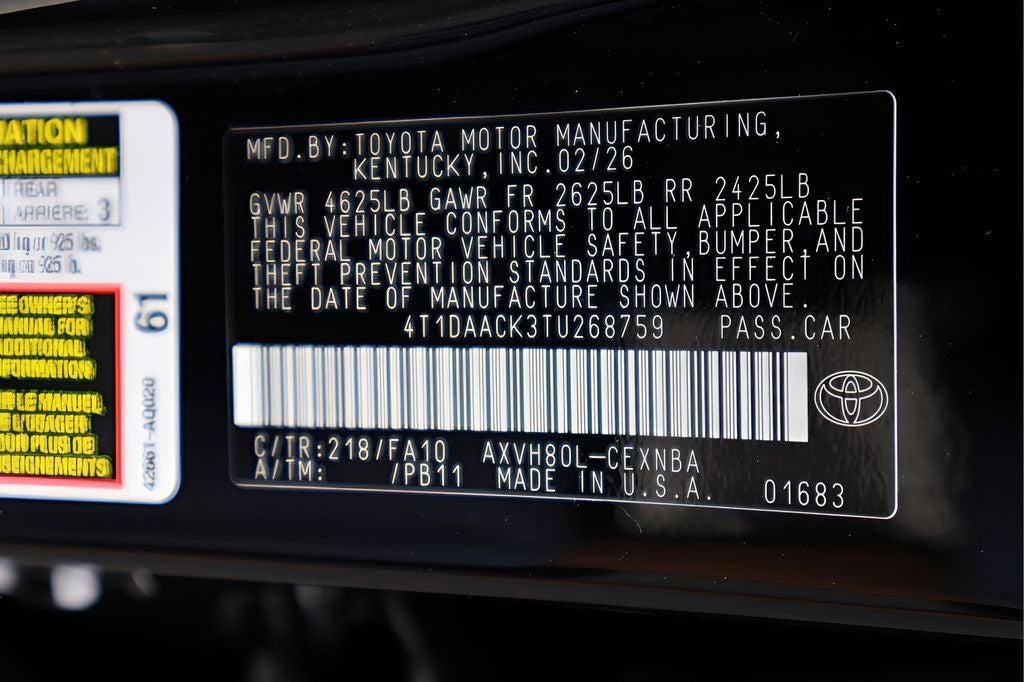 2026 Toyota Camry LE