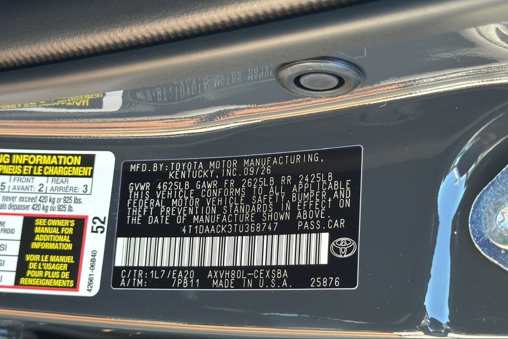 2026 Toyota Camry SE
