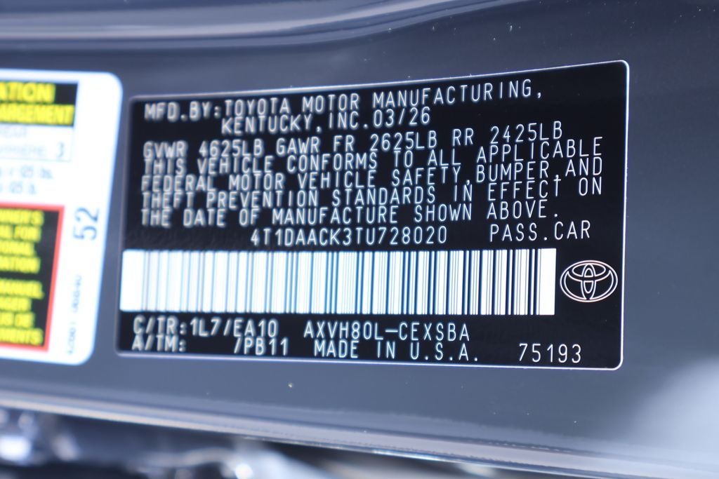 2026 Toyota Camry SE