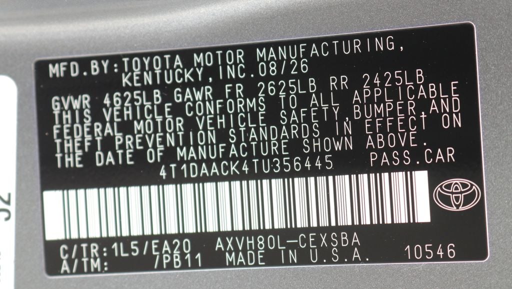 2026 Toyota Camry SE