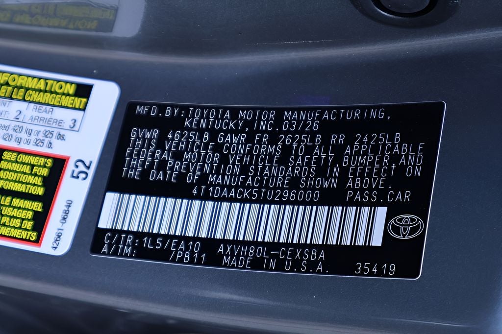 2026 Toyota Camry SE