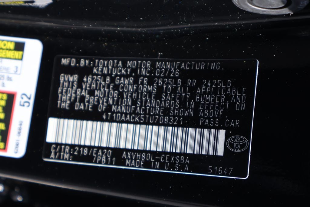 2026 Toyota Camry SE