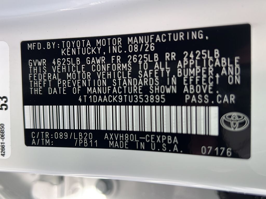 2026 Toyota Camry XSE