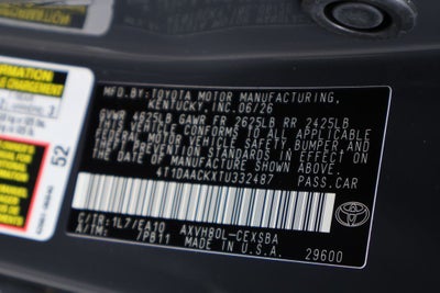 2026 Toyota Camry SE