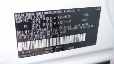 2025 Toyota RAV4 Hybrid LE