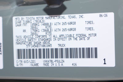 2026 Toyota Tundra Limited