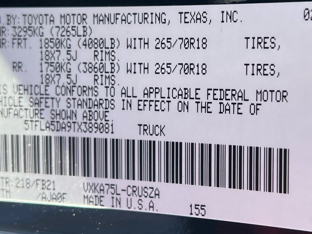 2026 Toyota Tundra SR5