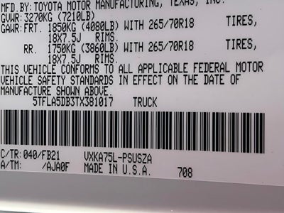 2026 Toyota Tundra SR5