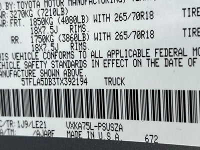 2026 Toyota Tundra SR5