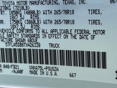 2026 Toyota Tundra SR5