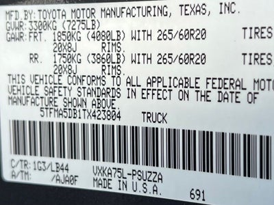 2026 Toyota Tundra 1794 Edition
