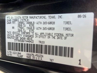 2026 Toyota Tundra 1794 Edition