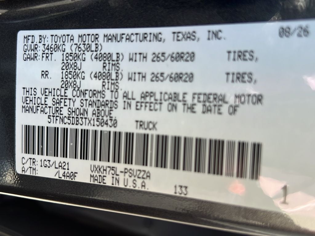 2026 Toyota Tundra i-FORCE MAX Tundra Platinum