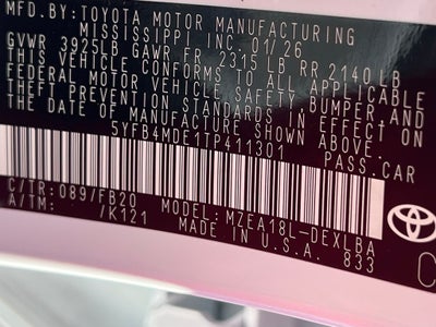 2026 Toyota Corolla LE