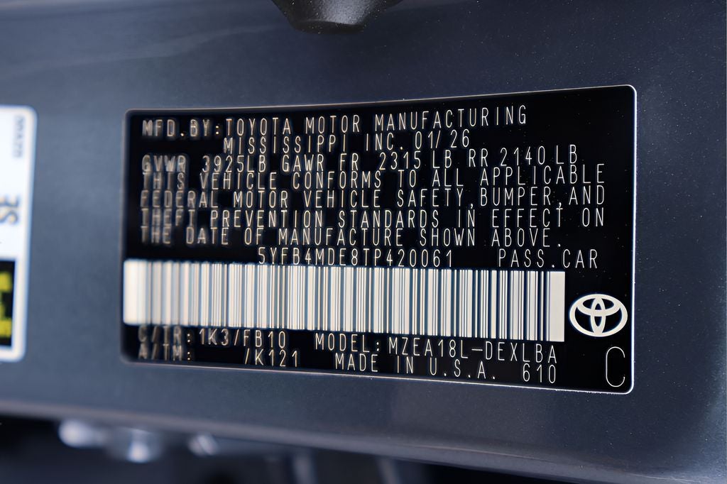 2026 Toyota Corolla LE