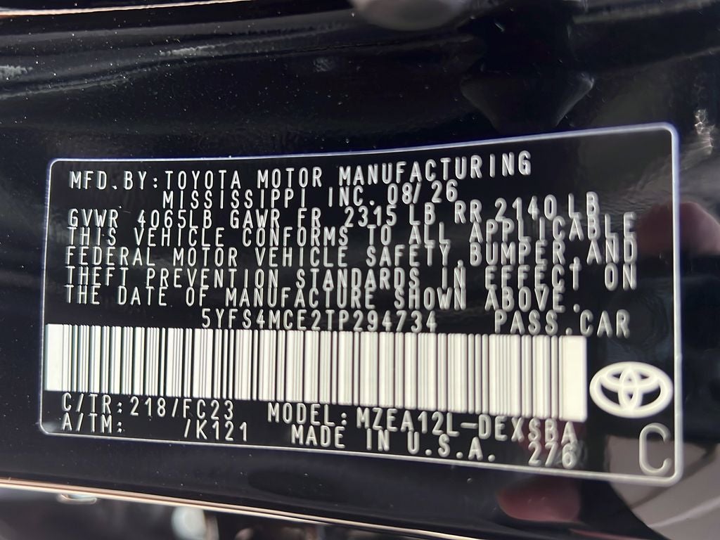 2026 Toyota Corolla SE