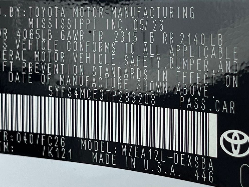 2026 Toyota Corolla SE