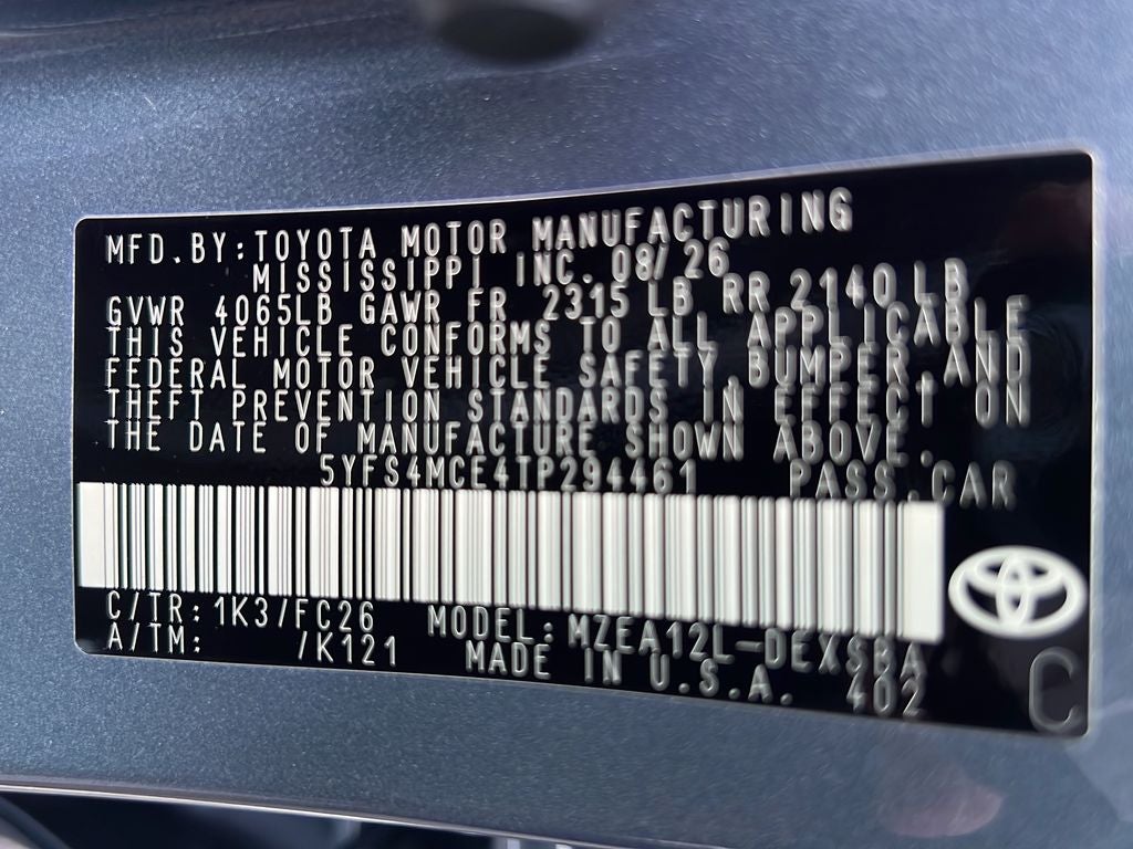 2026 Toyota Corolla SE