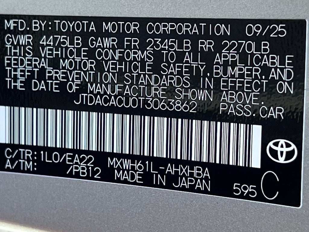 2026 Toyota Prius Plug-in Hybrid XSE Premium