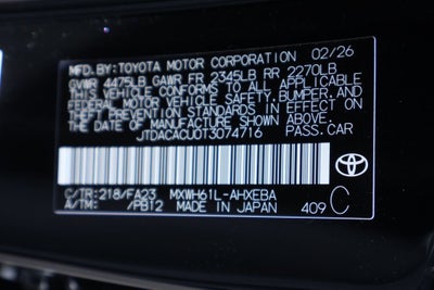 2026 Toyota Prius Plug-in Hybrid SE